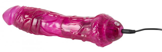 Розовый вибромассажер Rechargeable Big Vibe - 25,5 см., Orion
