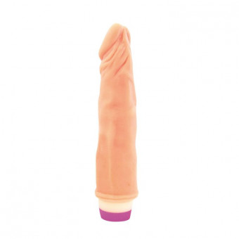Вибратор Realistic Cock Vibe телесного цвета - 21 см., Bior toys