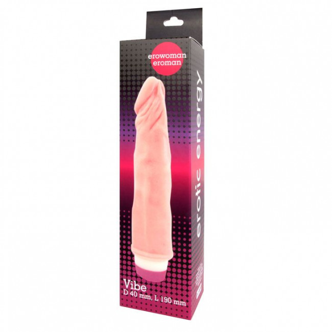 Вибратор Realistic Cock Vibe телесного цвета - 21 см., Bior toys