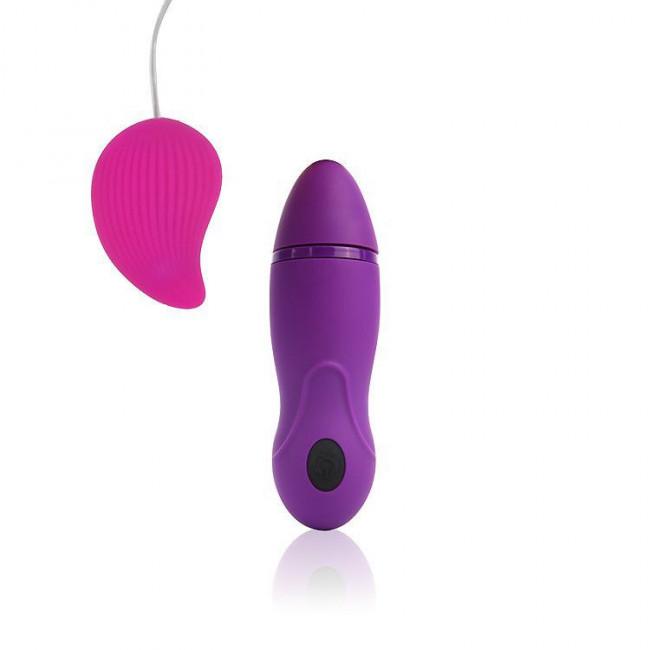 Розовый вибромассажер Cosmo с пультом управления вибрацией, Bior toys