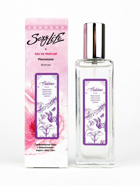 Женская парфюмерная вода с феромонами Sexy Life Sublime - 30 мл. Женская парфюмерная вода с феромонами Sexy Life Sublime - 30 мл.