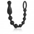 Анальная чёрная цепочка COLT Max Beads - 28 см., California Exotic Novelties