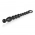 Анальная чёрная цепочка COLT Max Beads - 28 см., California Exotic Novelties