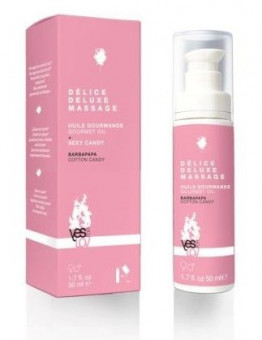 Массажное масло для тела DELICE DELUXE MASSAGE COTTON CANDY - 50 мл., YESforLOV