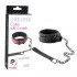 Чёрный кожаный ошейник с поводком Collar With Leash , Erokay Чёрный кожаный ошейник с поводком Collar With Leash , Erokay