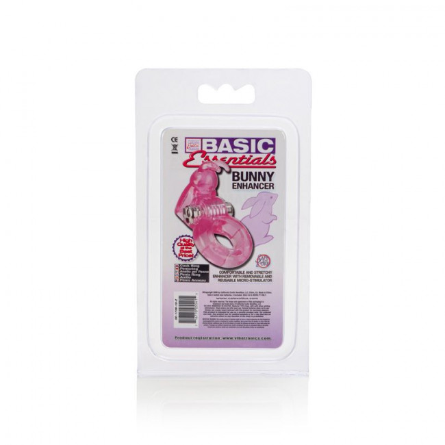 Виброкролик на пенис Basic Essentials Bunny Enhancer, California Exotic Novelties