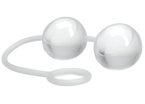 Стеклянные вагинальные шарики Climax Kegels Ben Wa Balls with Silicone Strap, Topco Sales