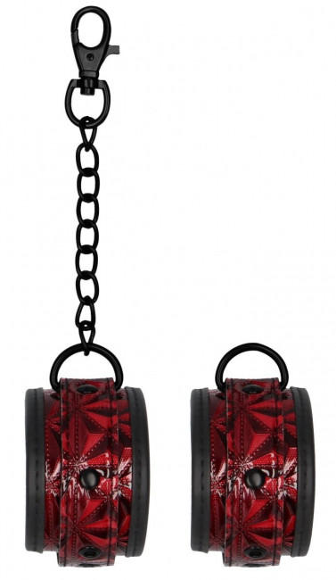 Красно-черные наручники Luxury Hand Cuffs Красно-черные наручники Luxury Hand Cuffs
