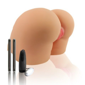Вагина с вибрацией и функцией нагрева CyberSkin Virtual Sex Ultra Big Ass Bang Doggy Style Pussy & Ass Light, Topco Sales