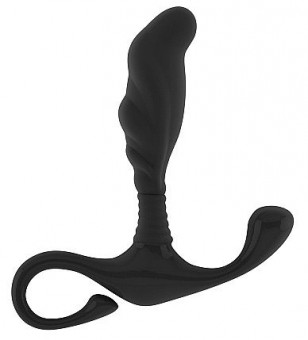 Чёрный анальный массажер простаты Prostate Massager No.27 - 12,5 см., Shots Media BV