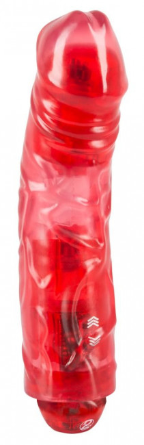 Красный вибромассажер Rechargeable Big Vibe - 23,3 см., Orion