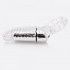 Прозрачное эрекционное кольцо с вибрацией и пальчиком OYEAH CLEAR, Screaming O