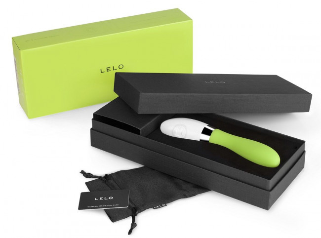 Перезаряжаемый вибромассажер Liv 2 Lime Green цвета лайма - 17,4 см., Lelo