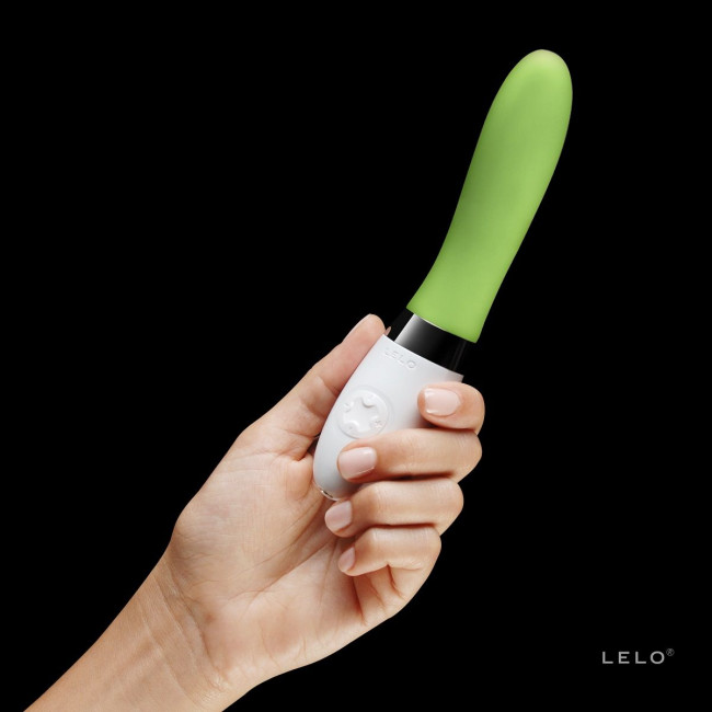 Перезаряжаемый вибромассажер Liv 2 Lime Green цвета лайма - 17,4 см., Lelo
