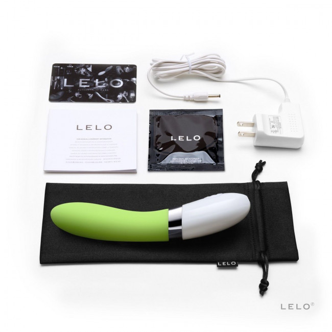 Перезаряжаемый вибромассажер Liv 2 Lime Green цвета лайма - 17,4 см., Lelo
