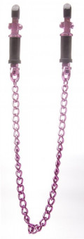 Розовые зажимы для сосков Vice Nipple Clamps, Shots Media BV
