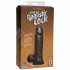 Реалистичный чернокожий фаллос The Realistic Cock 6” with Removable Vac-U-Lock Suction Cup - 19,8 см., Doc Johnson