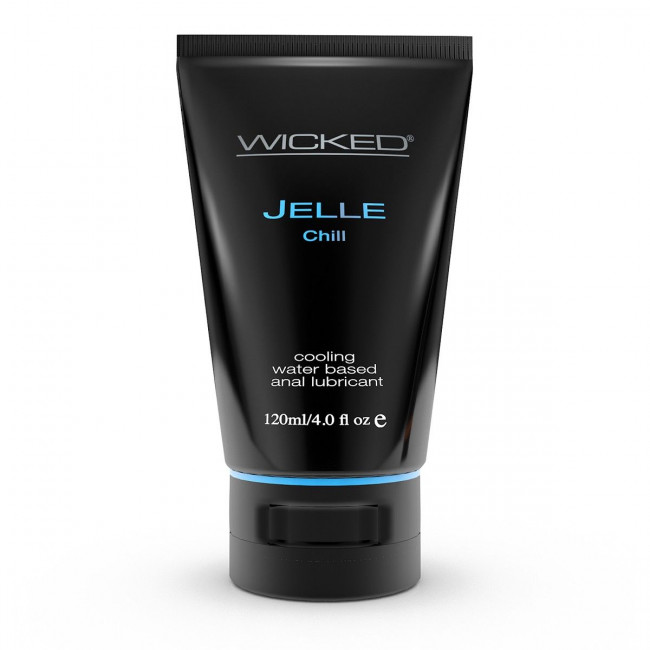 Анальный охлаждающий лубрикант WICKED JELLE CHILL на водной основе - 120 мл., Wicked