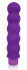Фиолетовый силиконовый вибратор-елочка Cosmo - 15 см., Bior toys