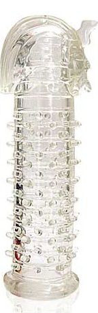 Закрытая прозрачная насадка на пенис Crystal Sleeve Faraon - 13,5 см., Bior toys