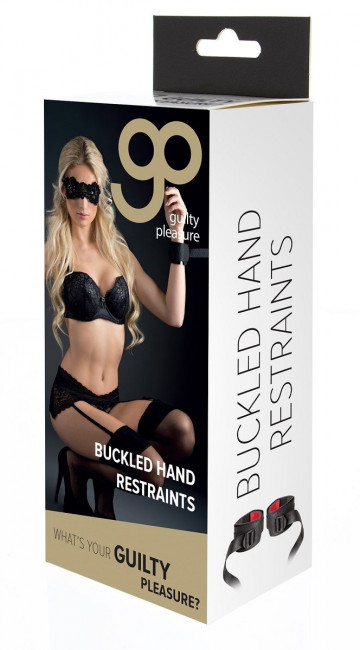 Манжеты на запястья с ремнями для крепления Buckled Hand Restraints, Blush Novelties