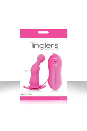 Розовая анальная вибро-пробка Tinglers - Plug III, NS Novelties Розовая анальная вибро-пробка Tinglers - Plug III, NS Novelties