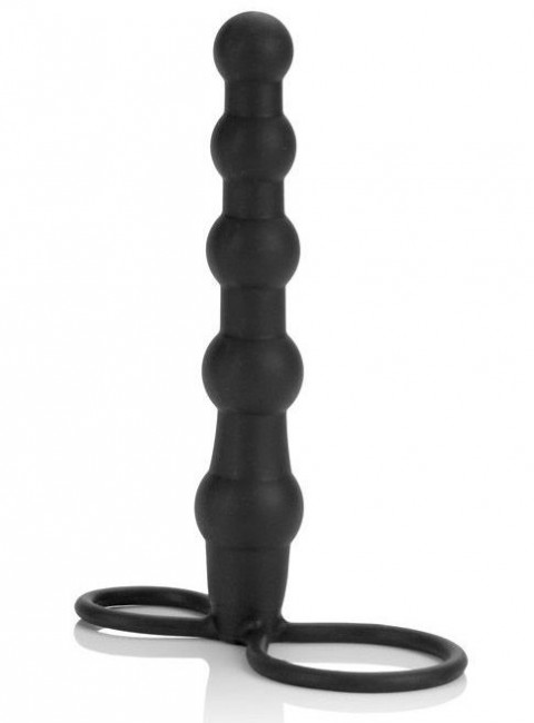 Насадка на пенис для двойного проникновения Silicone Beaded Double Rider - 14 см., California Exotic Novelties Насадка на пенис для двойного проникновения Silicone Beaded Double Rider - 14 см., California Exotic Novelties