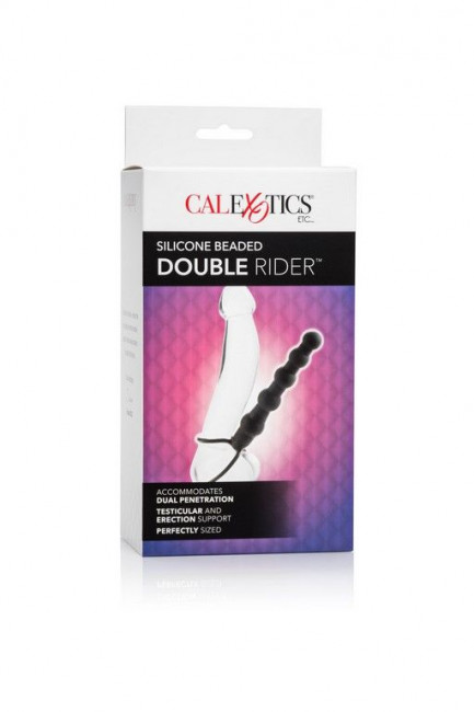Насадка на пенис для двойного проникновения Silicone Beaded Double Rider - 14 см., California Exotic Novelties Насадка на пенис для двойного проникновения Silicone Beaded Double Rider - 14 см., California Exotic Novelties