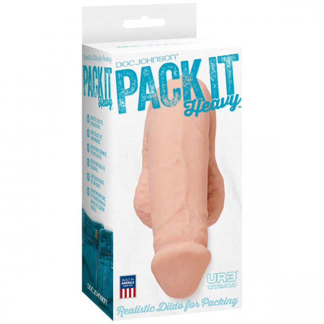 Фаллоимитатор для ношения Pack It – Heavy – White - 14 см., Doc Johnson Фаллоимитатор для ношения Pack It – Heavy – White - 14 см., Doc Johnson
