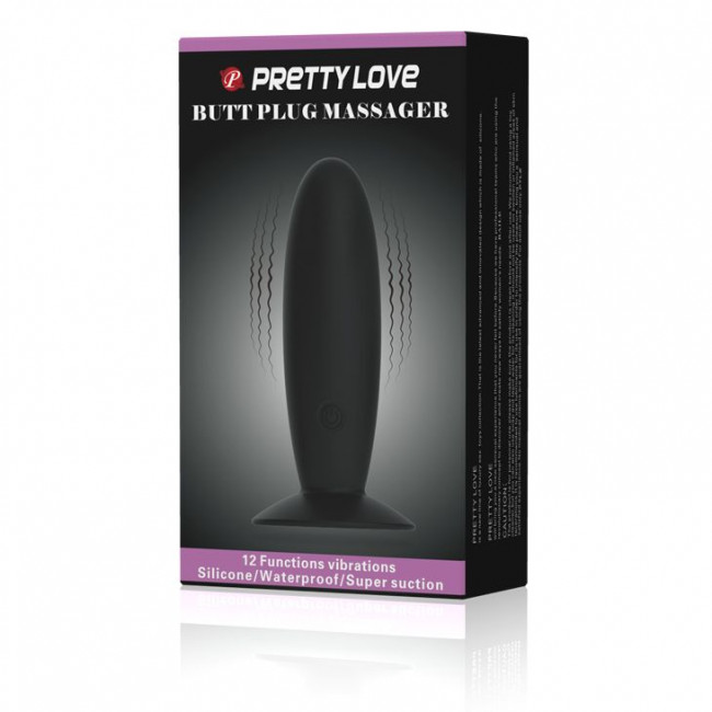 Анальная пробка с вибрацией Butt Plug Massager - 11 см., Baile Анальная пробка с вибрацией Butt Plug Massager - 11 см., Baile