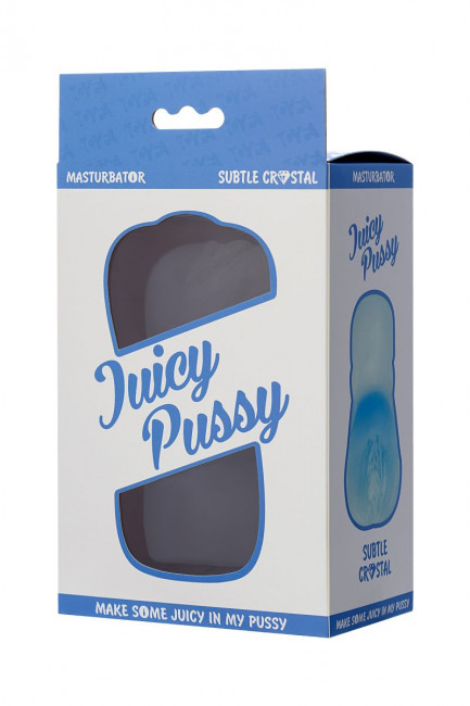 Прозрачный реалистичный мастурбатор Juicy Pussy Subtle Crystal, ToyFa