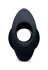 Средняя черная анальная пробка Hive Ass Tunnel Silicone Ribbed Hollow Anal Plug Medium - 8,13 см.