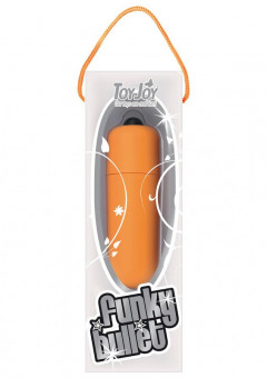 Оранжевая вибропуля Funky Bullet - 5,5 см., Toy Joy