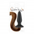 Чёрная анальная пробка с каштановым хвостом Filly Tails Chestnut, NS Novelties