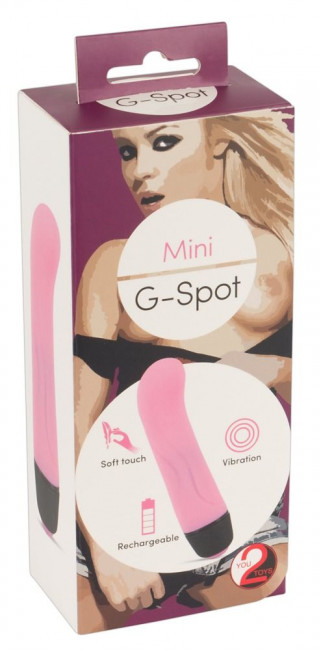 Розовый мини-вибратор Mini G-Vibe - 12,7 см., Orion