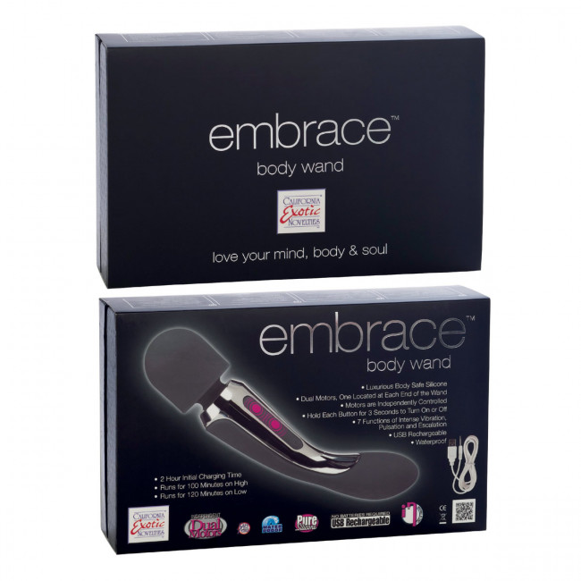Массажер EMBRACE BODY WAND GREY, California Exotic Novelties Массажер EMBRACE BODY WAND GREY, California Exotic Novelties