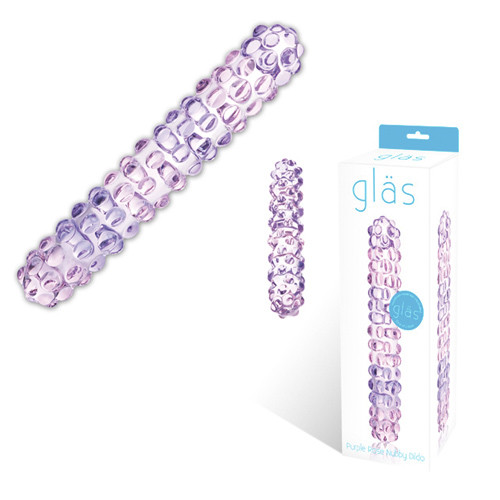 Двухцветный стик Purple Rose Nubby - 17,5 см., Glas