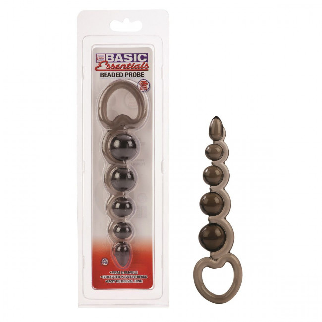 Упругая гибкая кофейная цепочка Basic Essentials Beaded Probes - 14 см., California Exotic Novelties