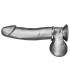 Стальное эрекционное кольцо STEEL COCK RING - 4.5 см., BlueLine