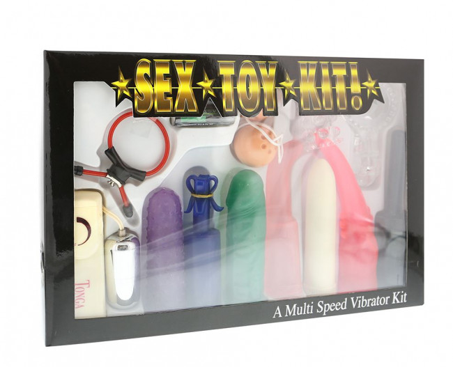 Яркий вибронабор SEX TOY KIT MULTI COLORS, Seven Creations