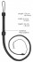Черный витой кнут Twisted Whip Real Leather Bullwhip - 147 см.