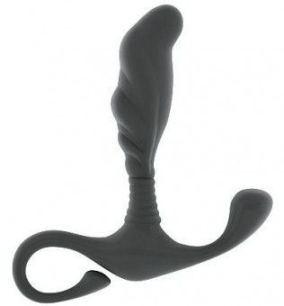 Серый анальный массажер простаты Prostate Massager No.27 - 12,5 см., Shots Media BV