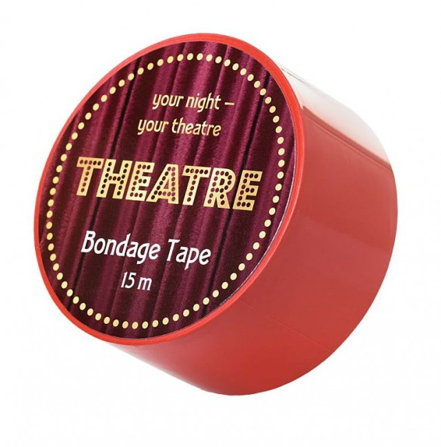 Красный бондажный скотч TOYFA Theatre - 15 м., ToyFa