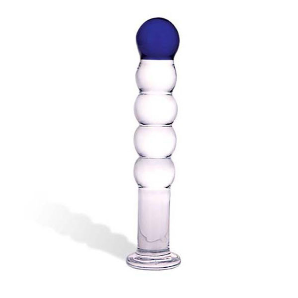 Нарядная анальная пробка из стекла, 17,5 см, Glas