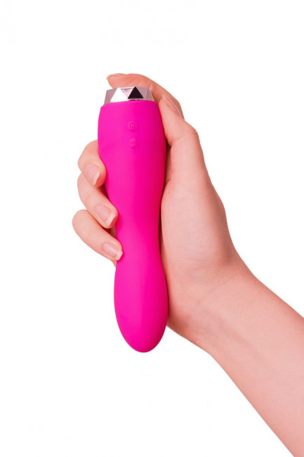 Розовый вибратор L'EROINA - 15,5 см., ToyFa