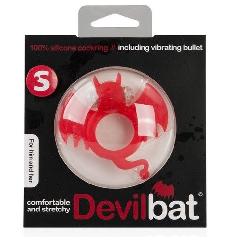 Красное эрекционное кольцо Devil Bat, Shots Media BV