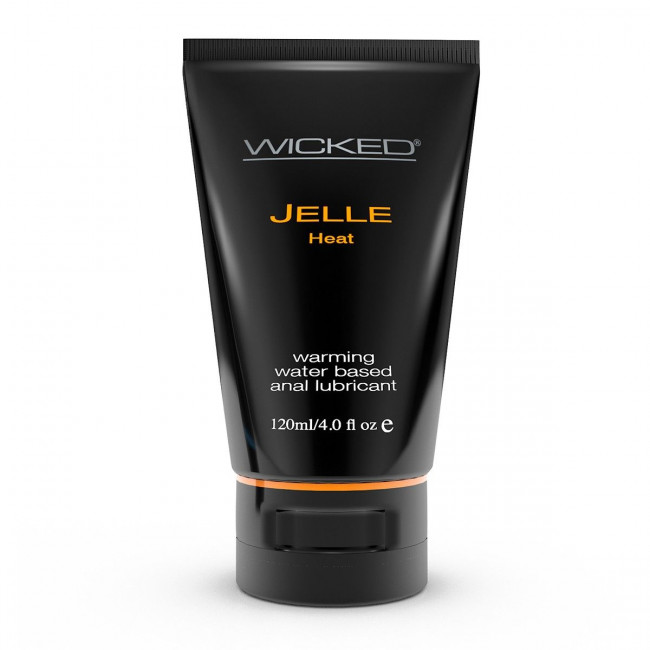 Анальный согревающий лубрикант WICKED JELLE HEAT на водной основе - 120 мл., Wicked