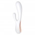 Белый вибратор-кролик Satisfyer Mono Flex с управлением через приложение - 20,4 см. Белый вибратор-кролик Satisfyer Mono Flex с управлением через приложение - 20,4 см.