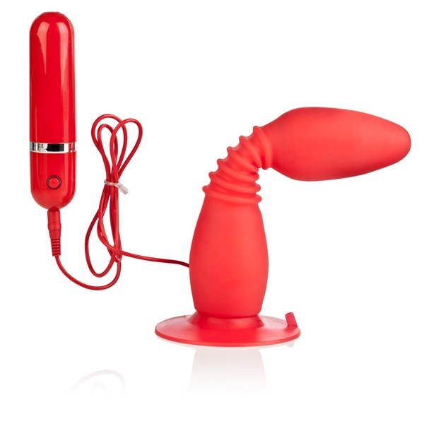 Красная анальная пробка с хребтом и присоской COLT Easy Flex Glider - 18,5 см., California Exotic Novelties Красная анальная пробка с хребтом и присоской COLT Easy Flex Glider - 18,5 см., California Exotic Novelties