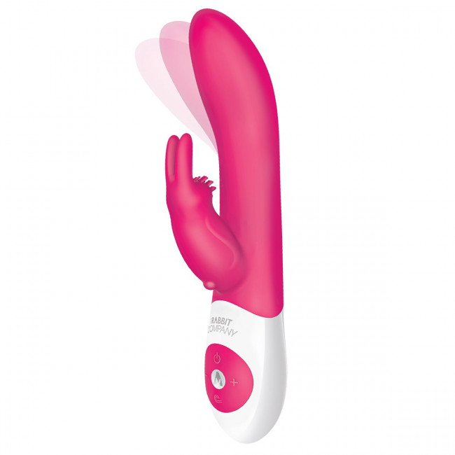 Розовый вибратор The Come Hither Rabbit XL с "манящим" эффектом, The Rabbit Company